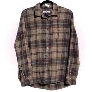 WOMEN'S VTG SOFT & COZY COTTON FLANNEL EUC XL